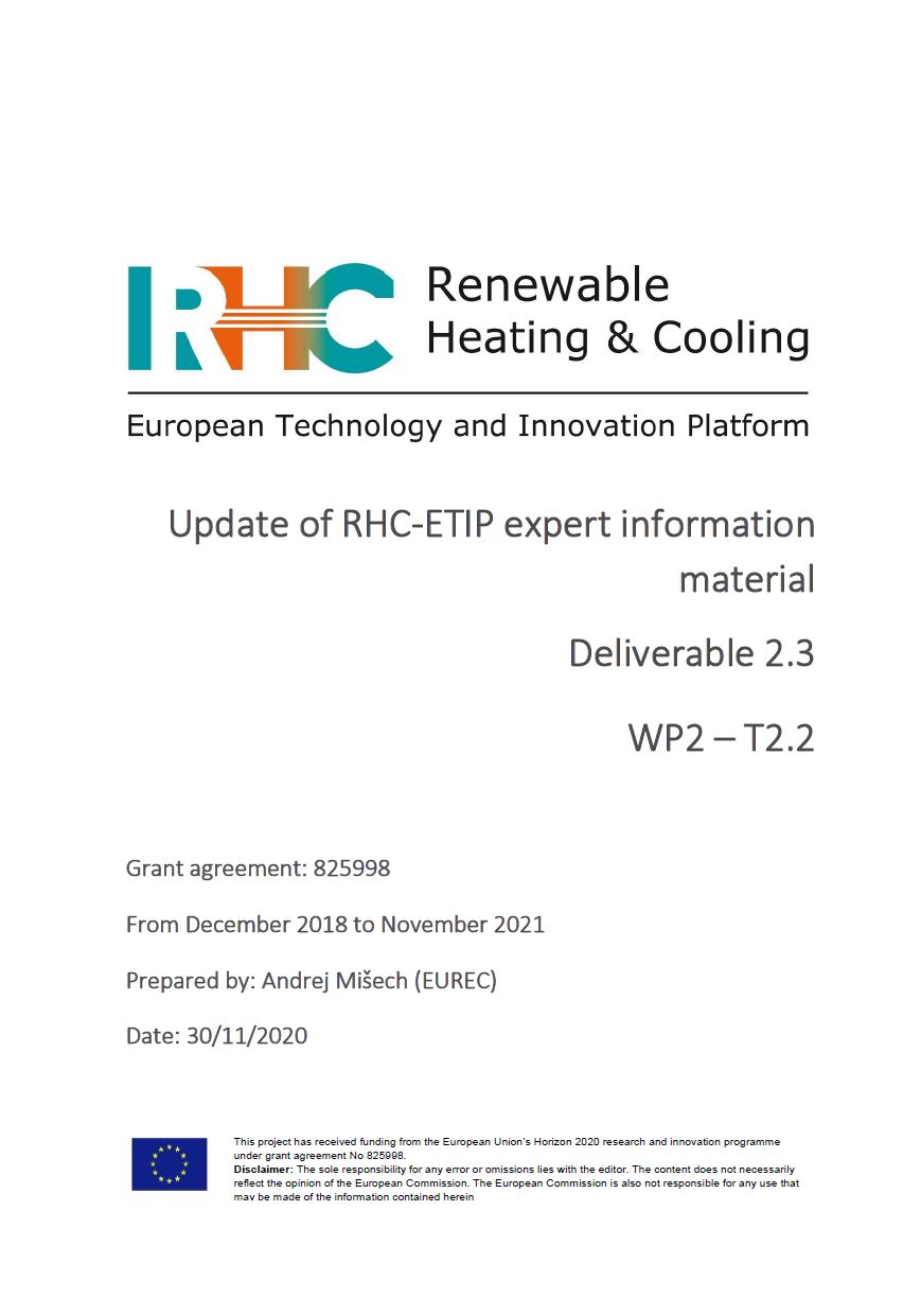 Update of RHC-ETIP expert information material