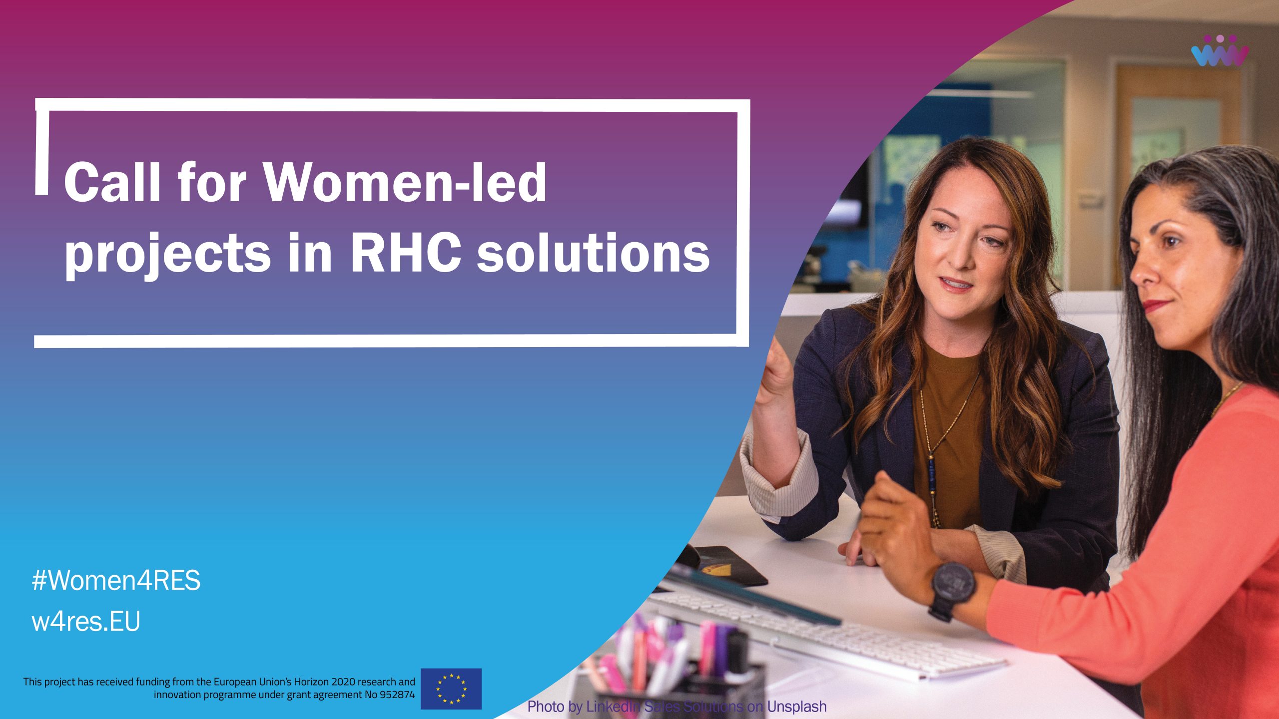 Call for women-led projects in RHC solutions – Deadline extended until 14 October