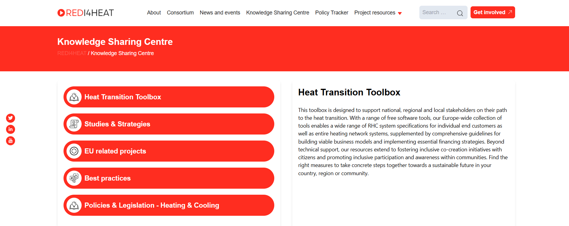REDI4HEAT Knowledge Sharing Centre